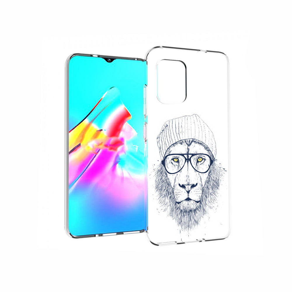 

Чехол MyPads Tocco для Asus Zenfone 8 хиппи лев, Прозрачный, Tocco