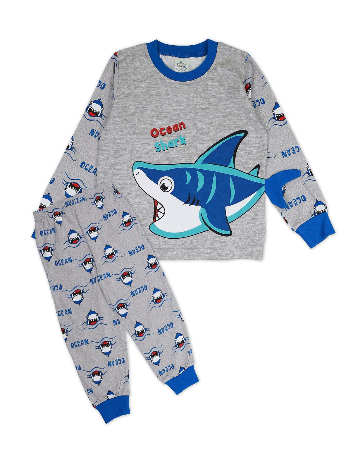 

Пижама для мальчиков Bonito kids цв. серый меланж р.98 6525-01, 6525-01