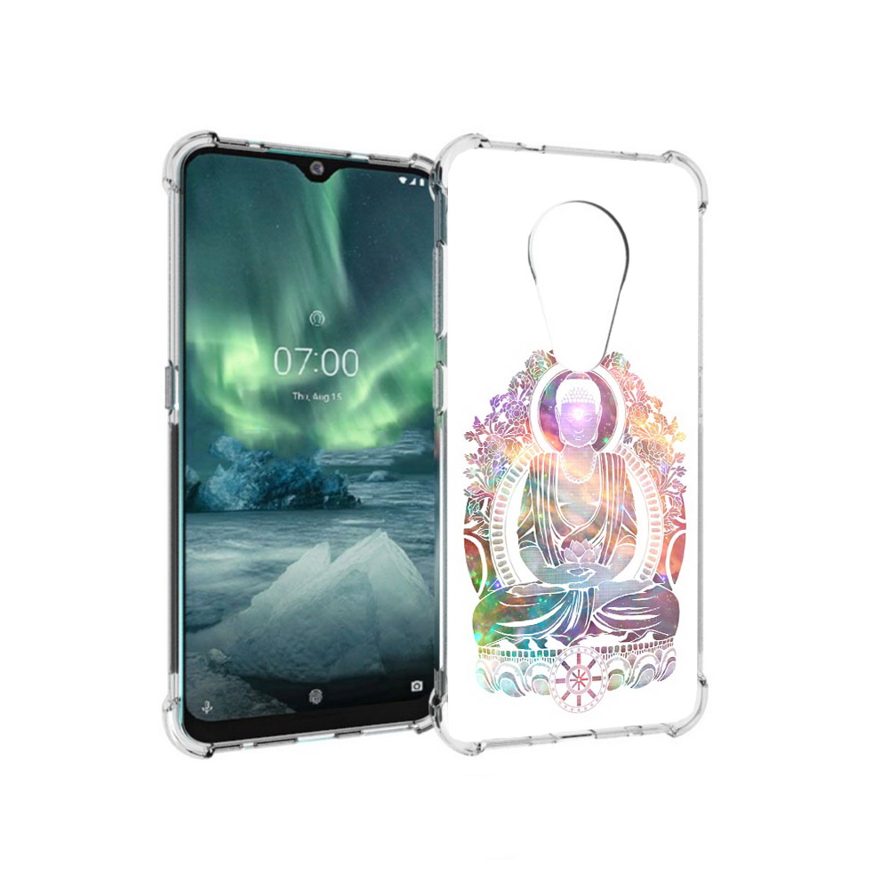 

Чехол MyPads Tocco для Nokia 7.2 умный мужчина абстракция (PT139171.105.651), Прозрачный, Tocco