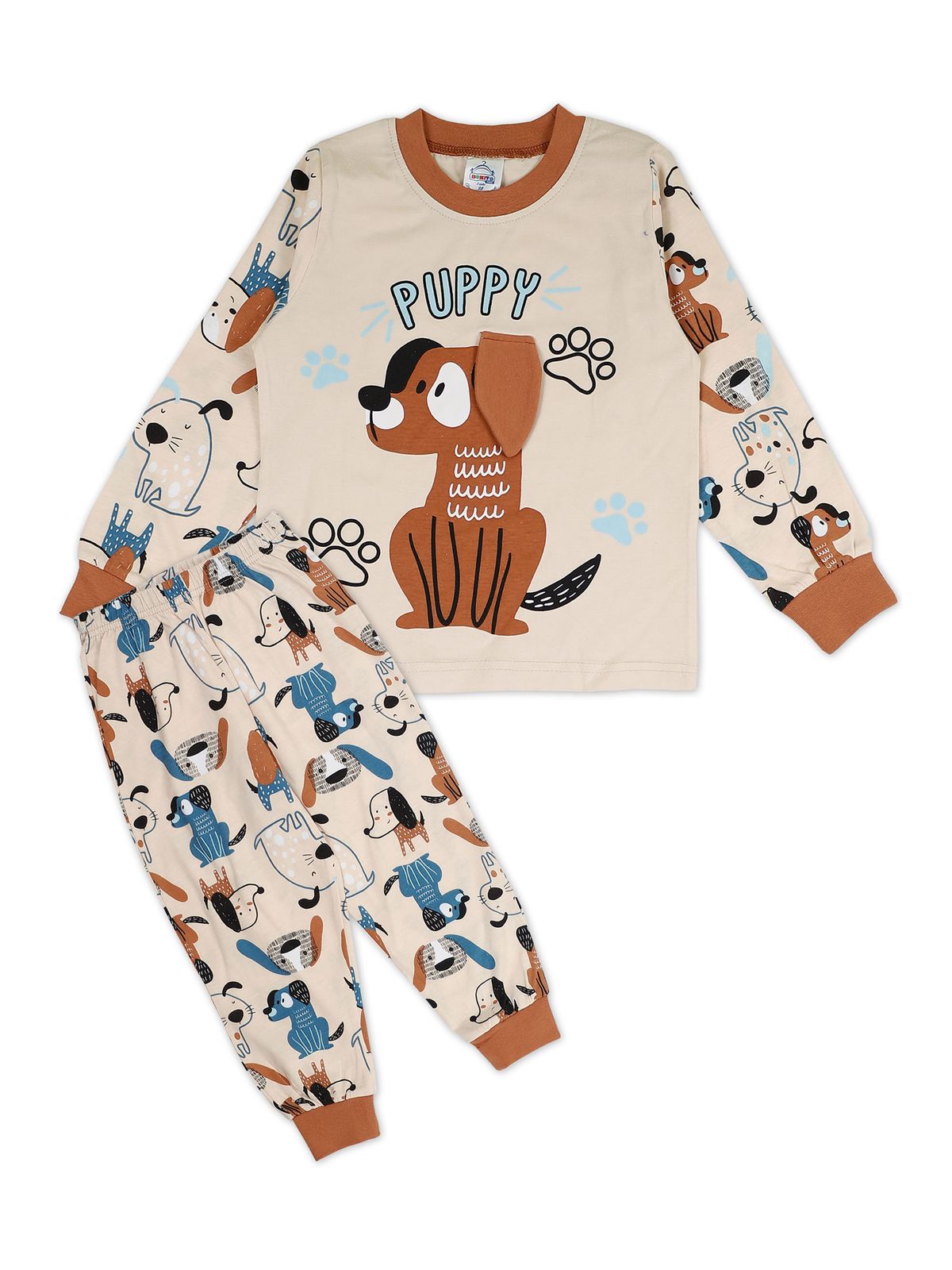 

Пижама для мальчиков Bonito kids цв. бежевый р.98 6528-01, 6528-01