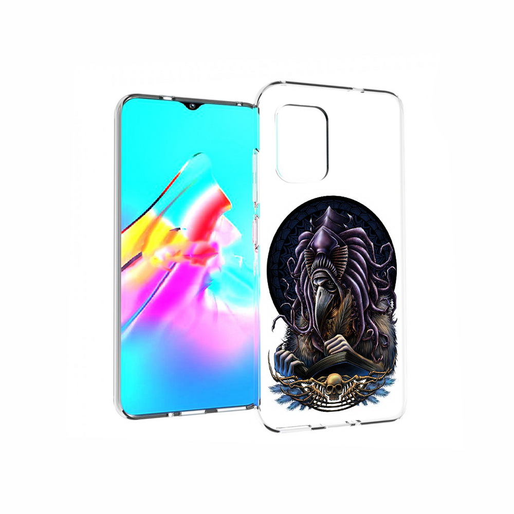 

Чехол MyPads Tocco для Asus Zenfone 8 умный ворон, Прозрачный, Tocco