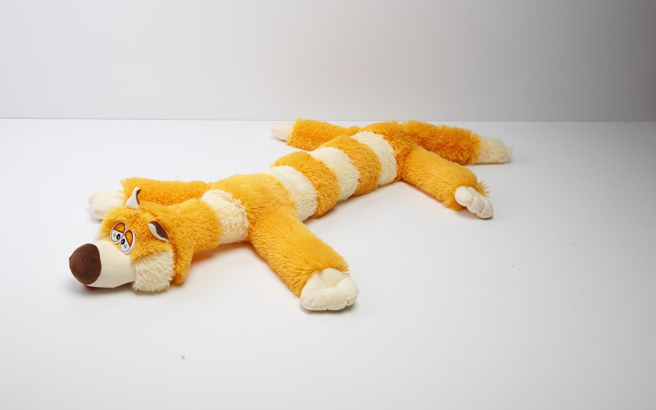 

Мягкая игрушка La-LaLand Кот багет, желтый, 90 см, Оранжевый, Кот багет