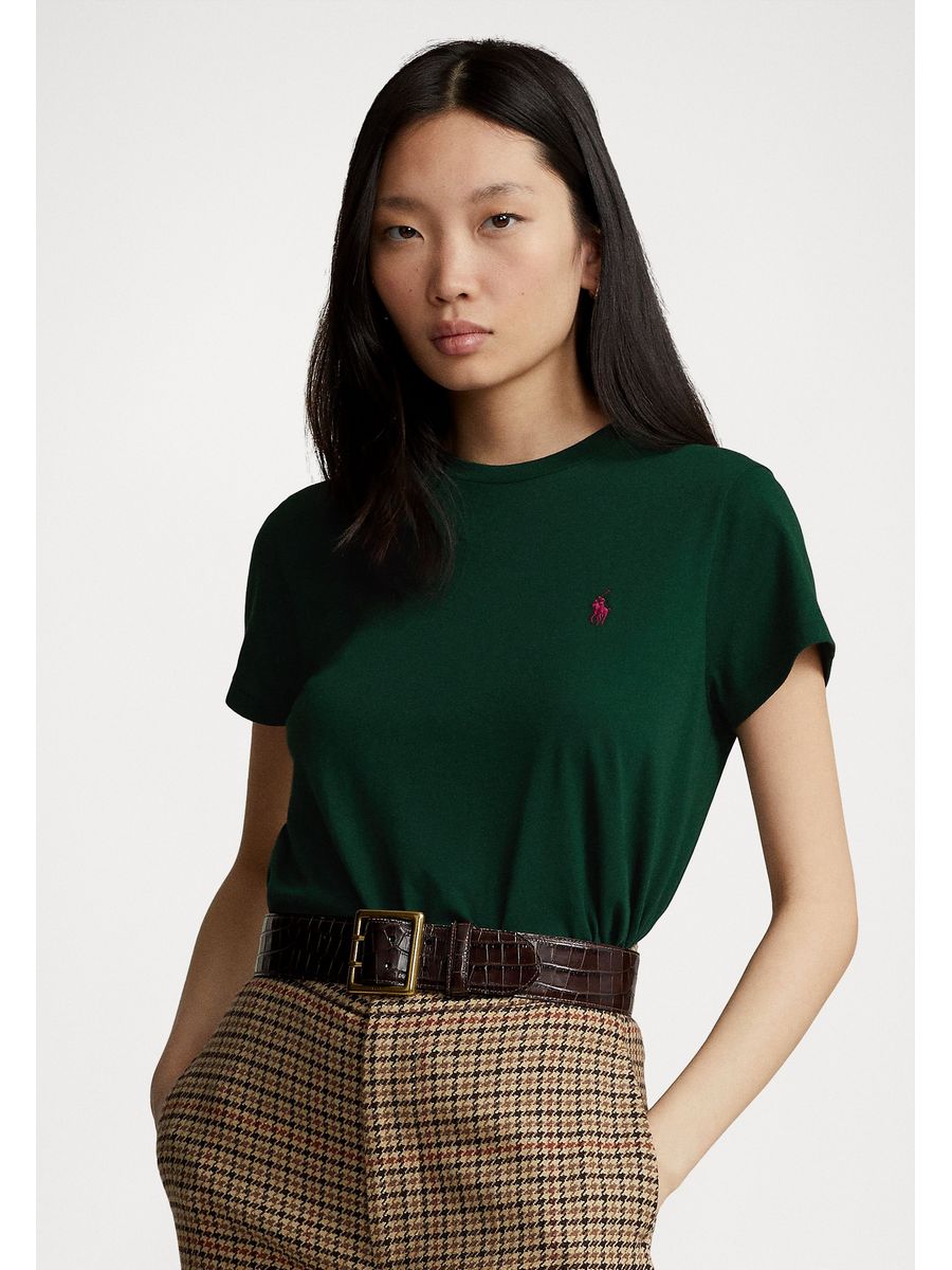 

Футболка женская Polo Ralph Lauren PO221D0DY зеленая 2XS, Зеленый, PO221D0DY