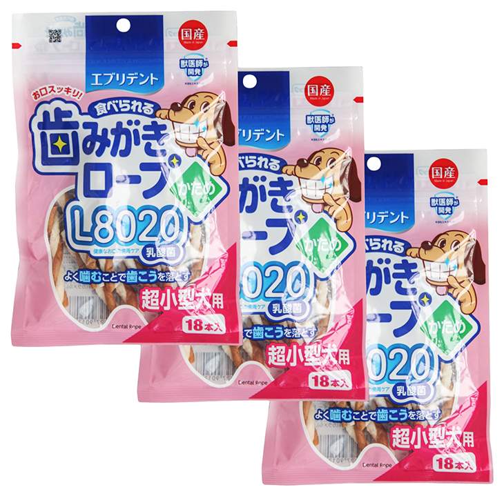 

Лакомство для собак Japan Premium Pet Веревки, размер S, 3 шт