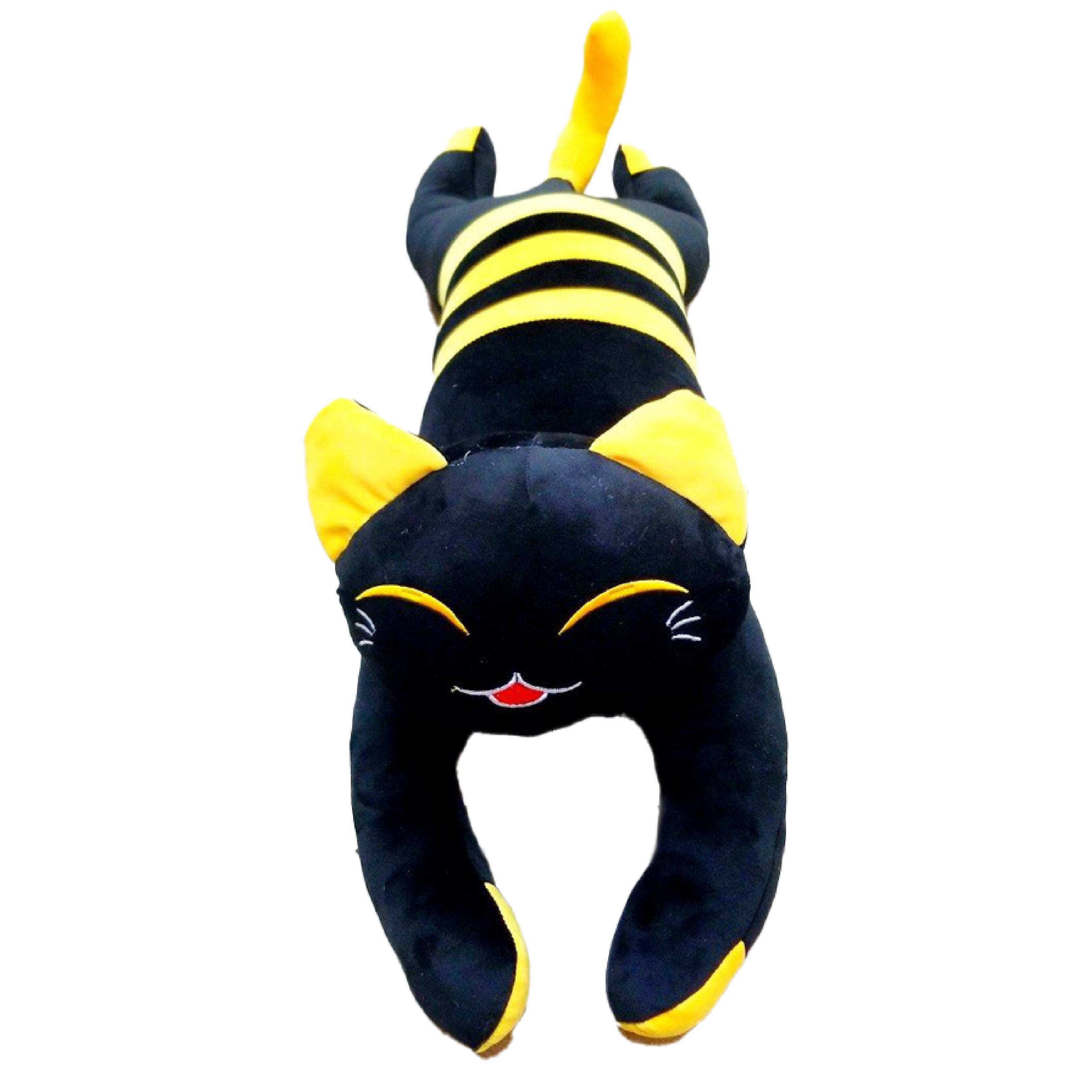 

Мягкая игрушка La-LaLand Кот-Батон, Кот-Пчела, черный, 100 см, Кот-Пчела
