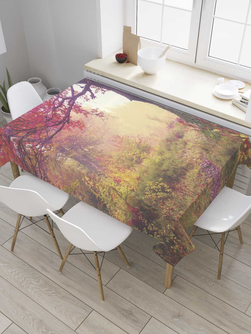 

Скатерть прямоугольная JoyArty "Туманные поиски" из сатена, 180x145 см, Зеленый, Туманные поиски