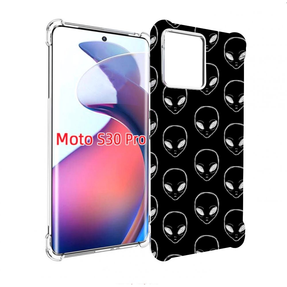 

Чехол MyPads мини-инопланетяне для Motorola Moto S30 Pro, Прозрачный, Tocco