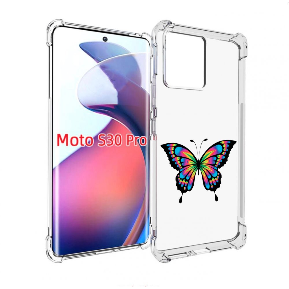 

Чехол MyPads мини-бабочка для Motorola Moto S30 Pro, Прозрачный, Tocco