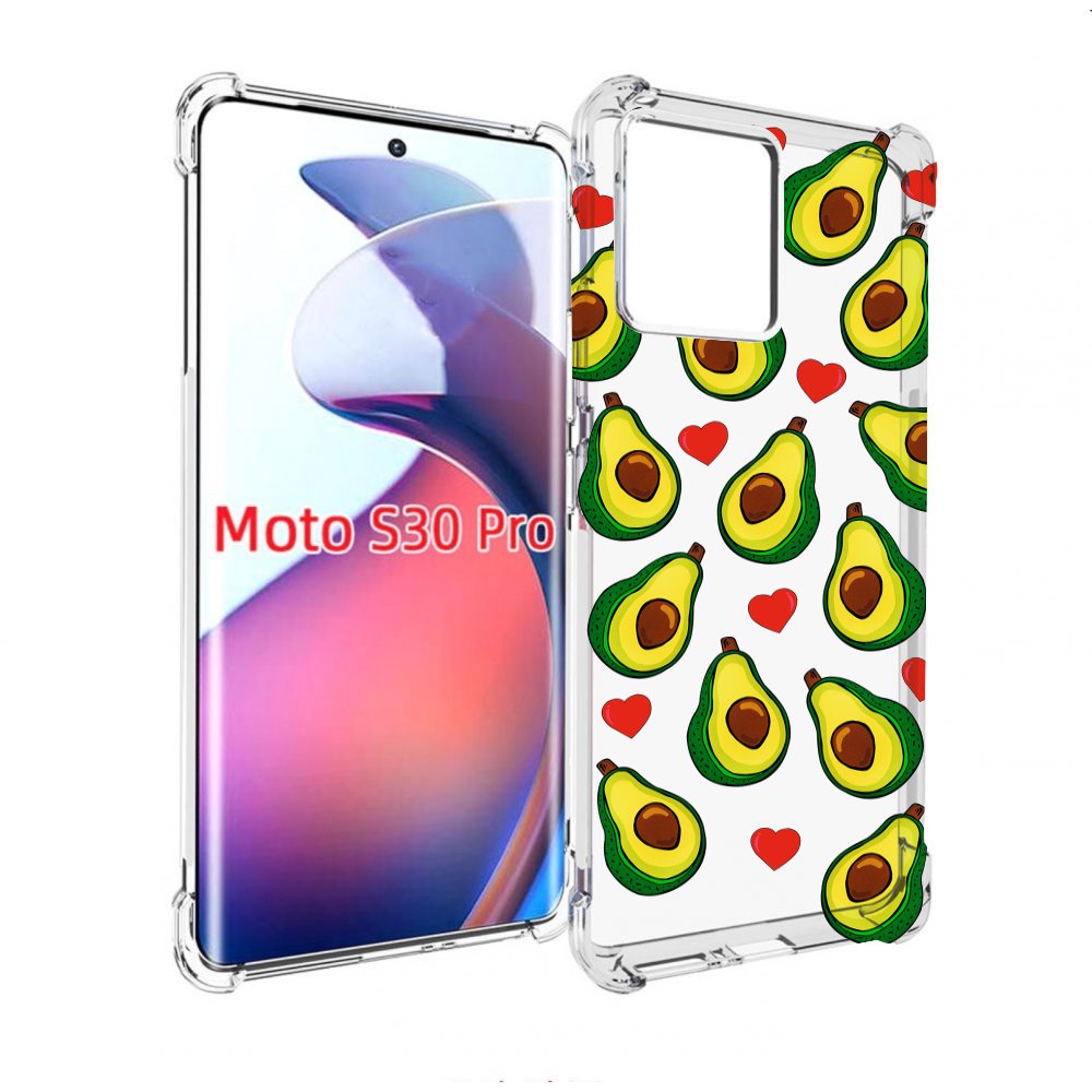 

Чехол MyPads миленькие-авокадо для Motorola Moto S30 Pro, Прозрачный, Tocco