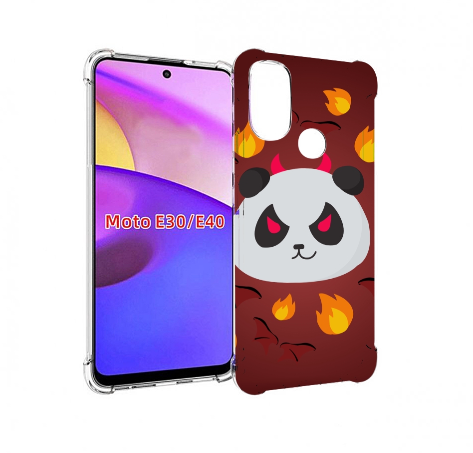 

Чехол бампер MyPads огненная-панда для Motorola Moto E30., Прозрачный, Tocco
