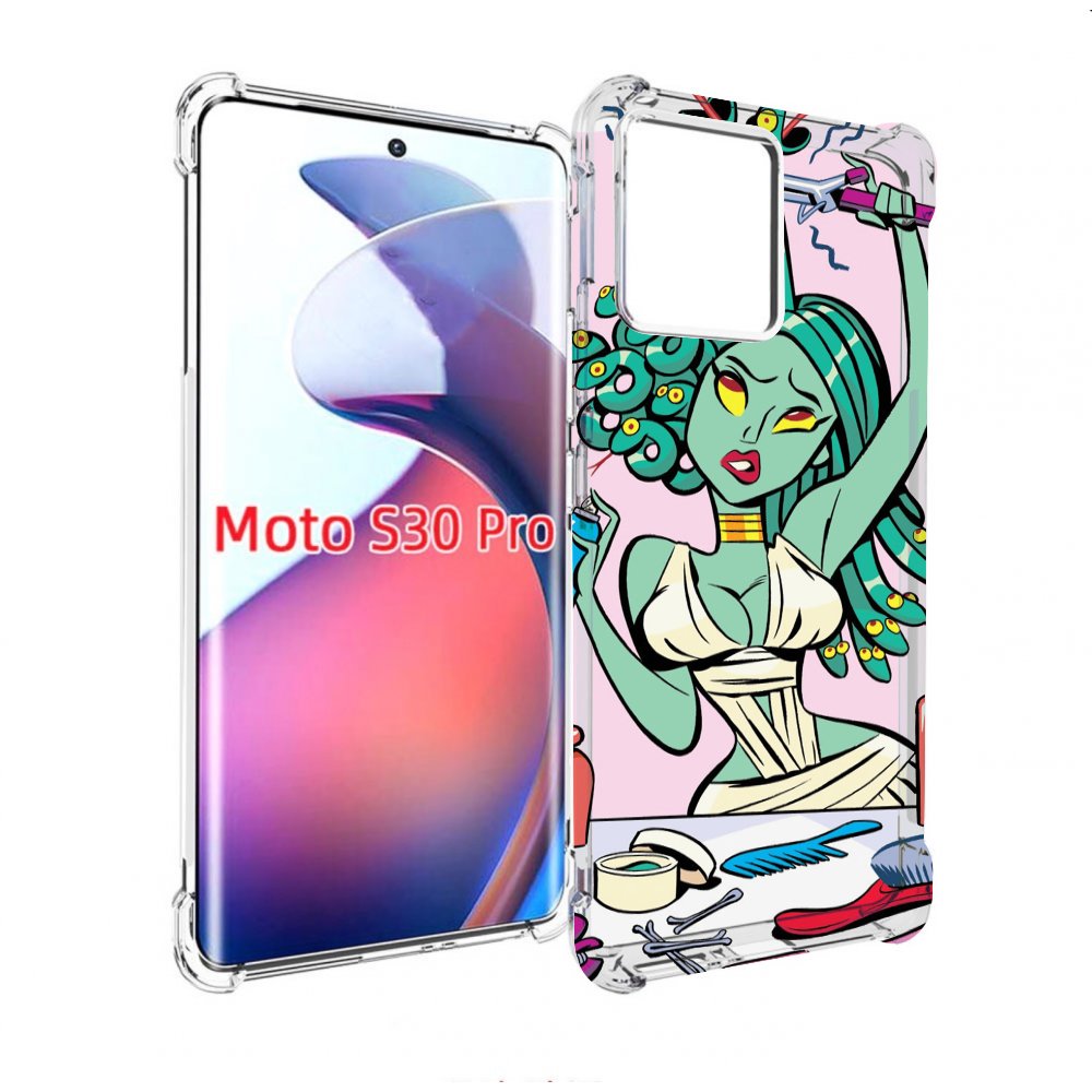 

Чехол MyPads медуза расчесывается женский для Motorola Moto S30 Pro, Прозрачный, Tocco