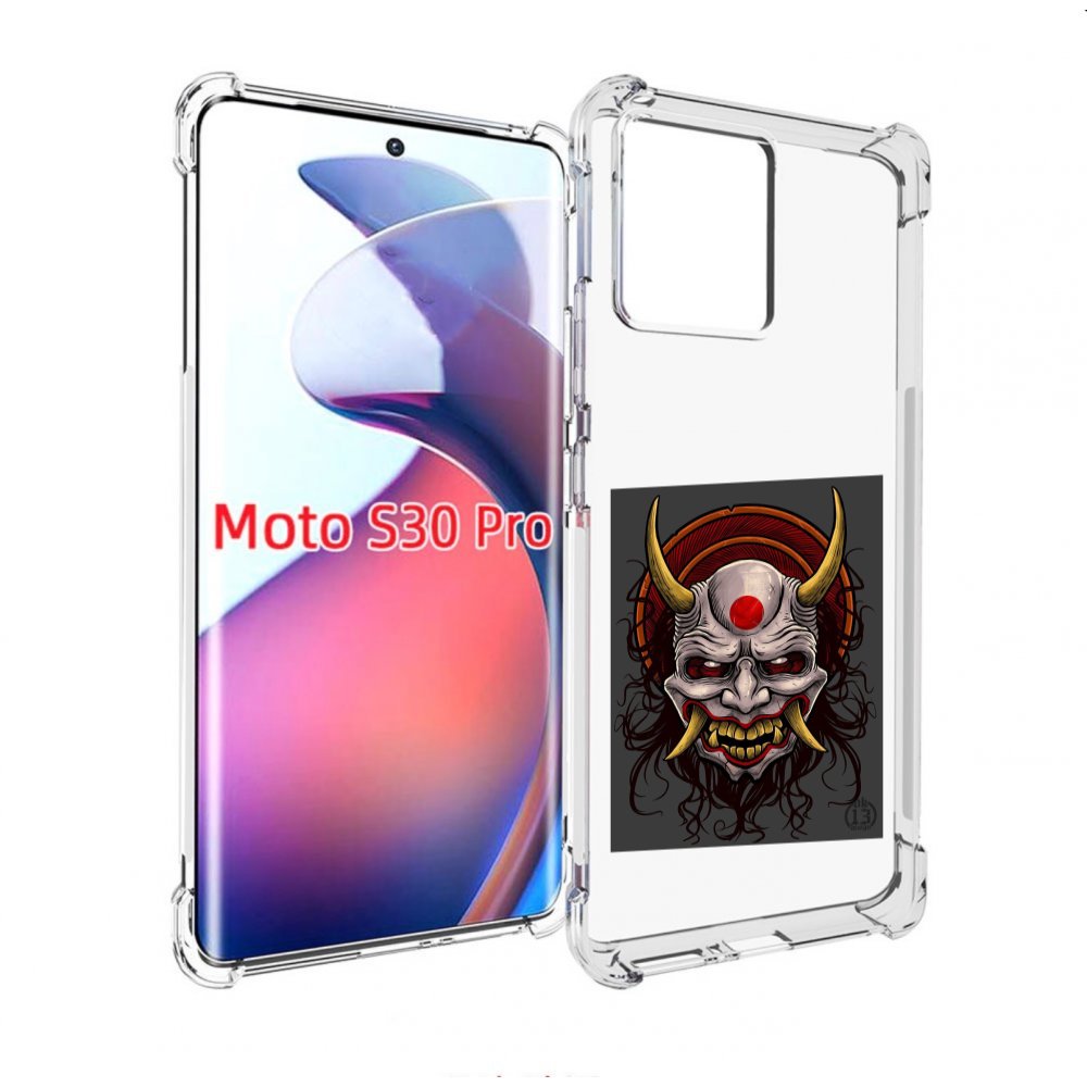 

Чехол MyPads маска с клыками и рогами для Motorola Moto S30 Pro, Прозрачный, Tocco