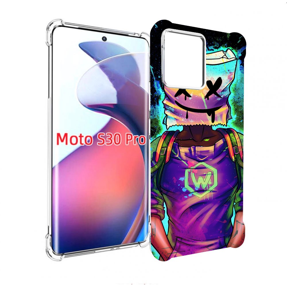 

Чехол MyPads маршмеллоу-глитч для Motorola Moto S30 Pro, Прозрачный, Tocco