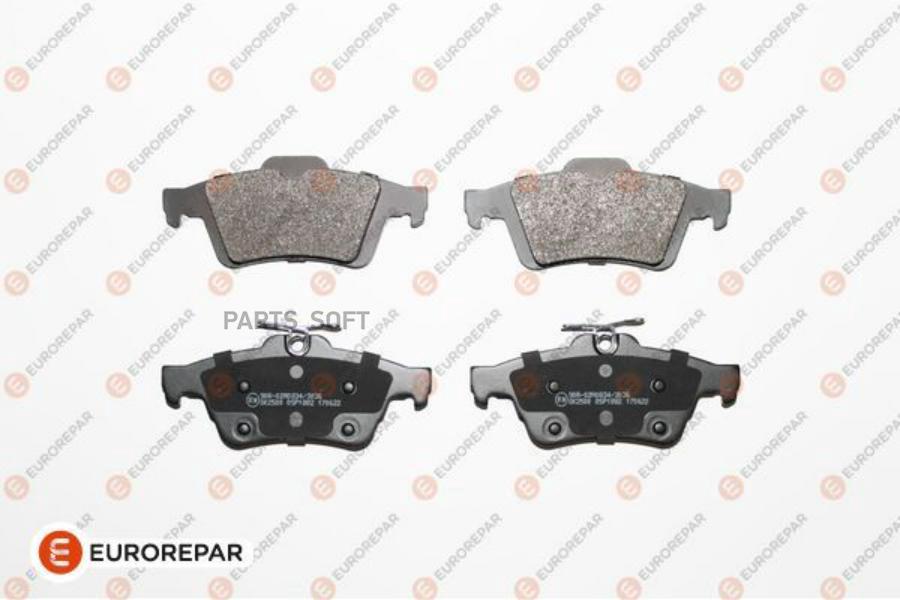

Тормозные колодки EUROREPAR задние 1623064380
