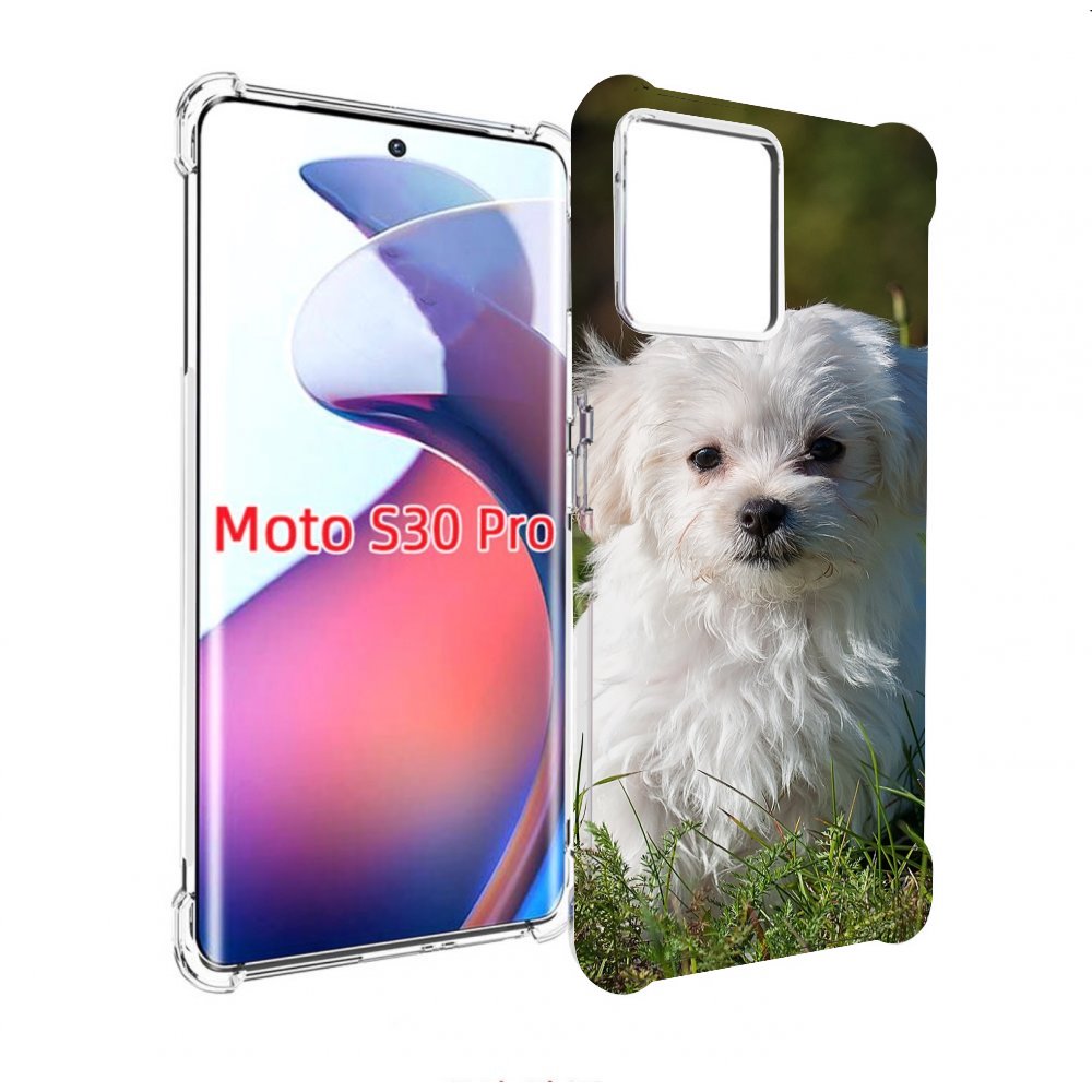 

Чехол MyPads мальтииская-болонка для Motorola Moto S30 Pro, Прозрачный, Tocco