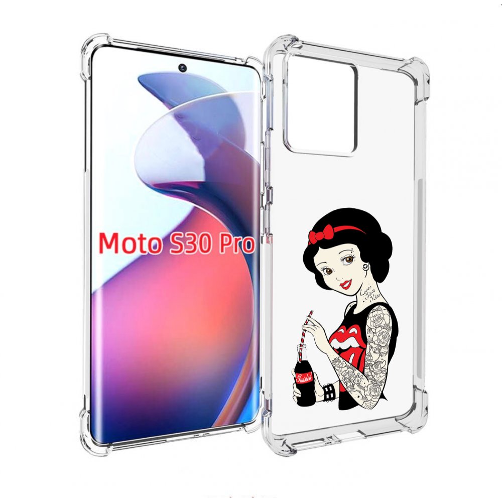

Чехол MyPads любительница-колы женский для Motorola Moto S30 Pro, Прозрачный, Tocco