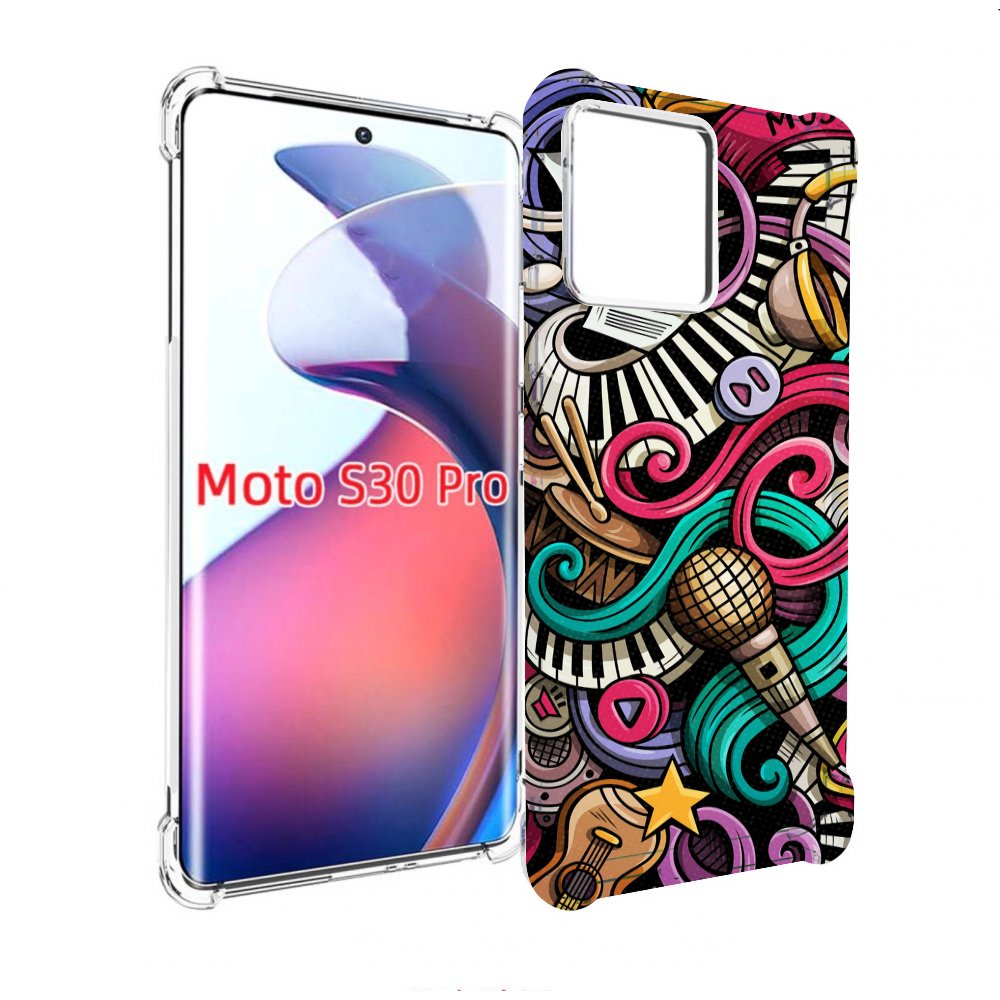 

Чехол MyPads любимая-музыка для Motorola Moto S30 Pro, Прозрачный, Tocco