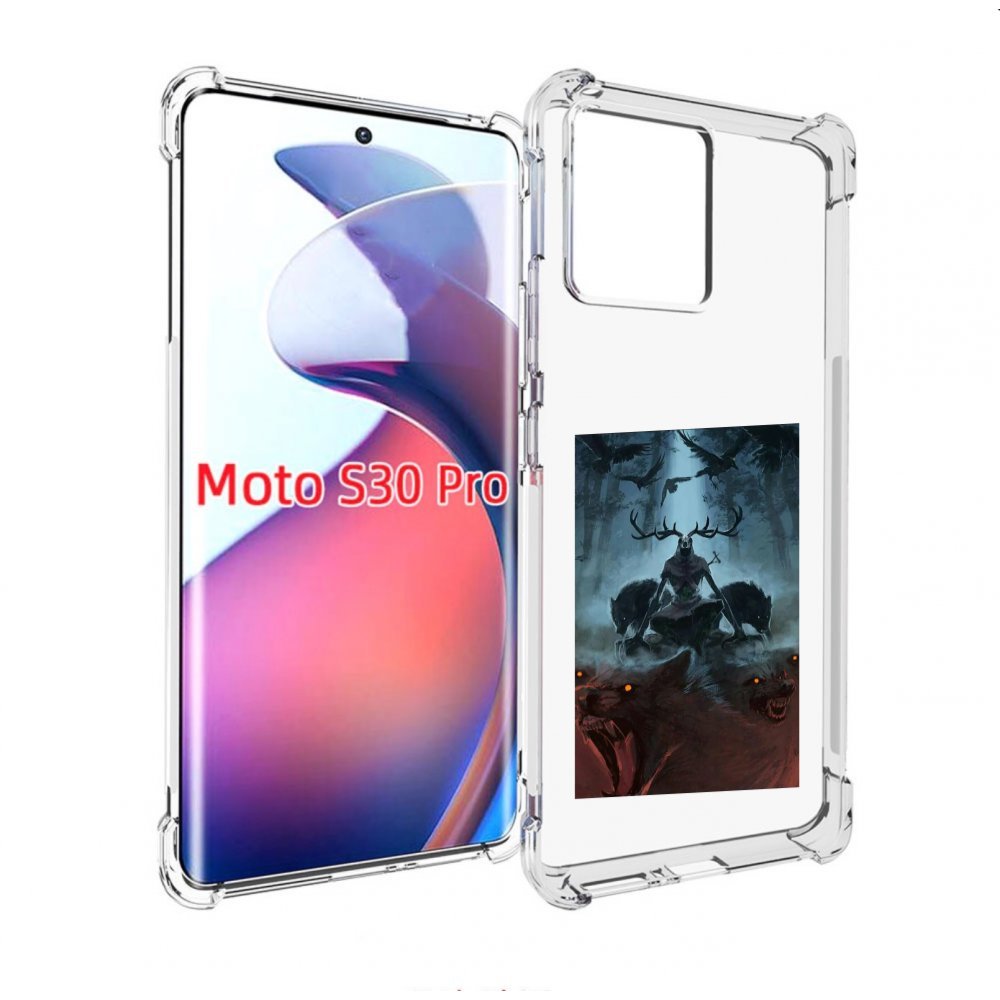 

Чехол MyPads лось демон для Motorola Moto S30 Pro, Прозрачный, Tocco