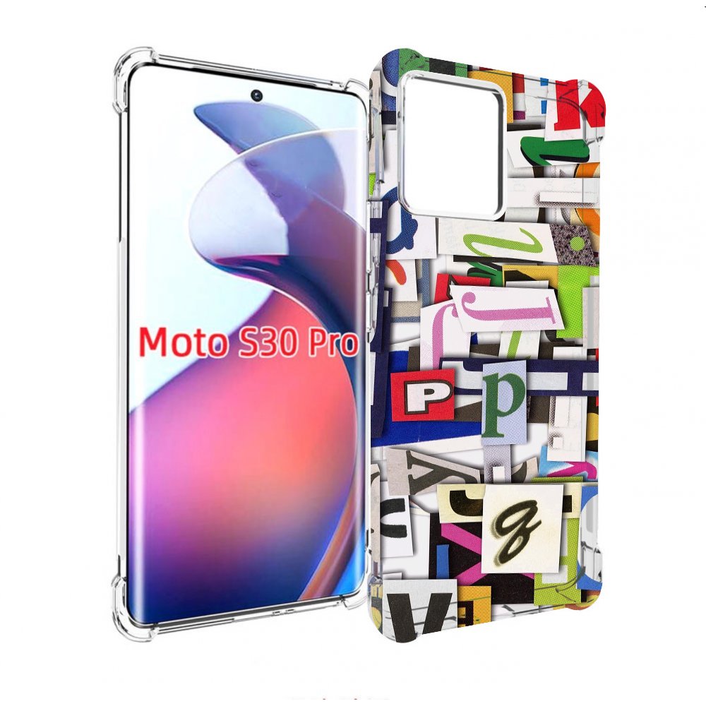 

Чехол MyPads ломанные-буквы для Motorola Moto S30 Pro, Прозрачный, Tocco