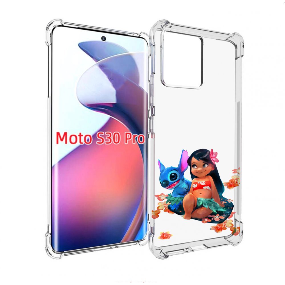 

Чехол MyPads лила-и-стич детский для Motorola Moto S30 Pro, Прозрачный, Tocco
