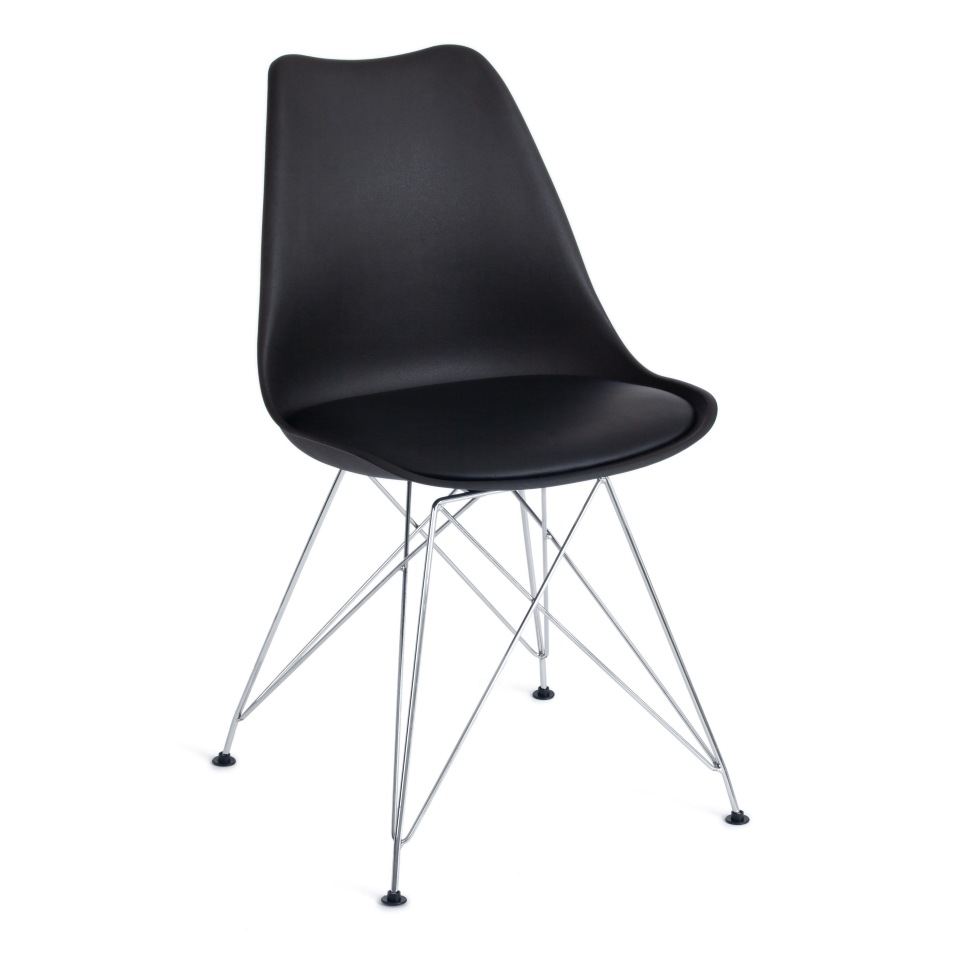 фото Стул tetchair tulip iron chair (mod.ec-123) металл/пластик, черный