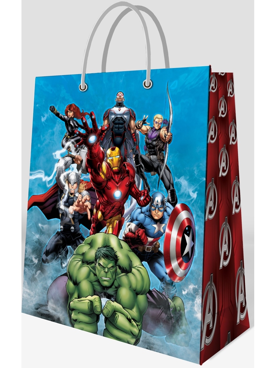 

Пакет подарочный большой ND Play. Marvel 330х455х100 мм, Разноцветный