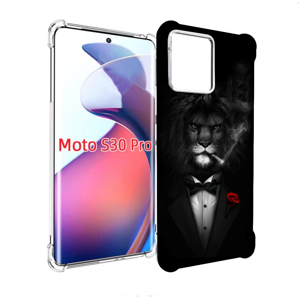 

Чехол MyPads лев-в-темноте-с-сигаретой мужской для Motorola Moto S30 Pro, Прозрачный, Tocco