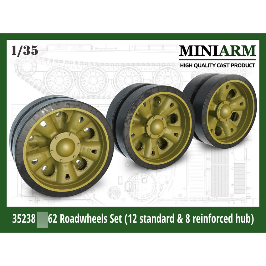 

Набор катков Miniarm 1/35 для модели серии 62 35238