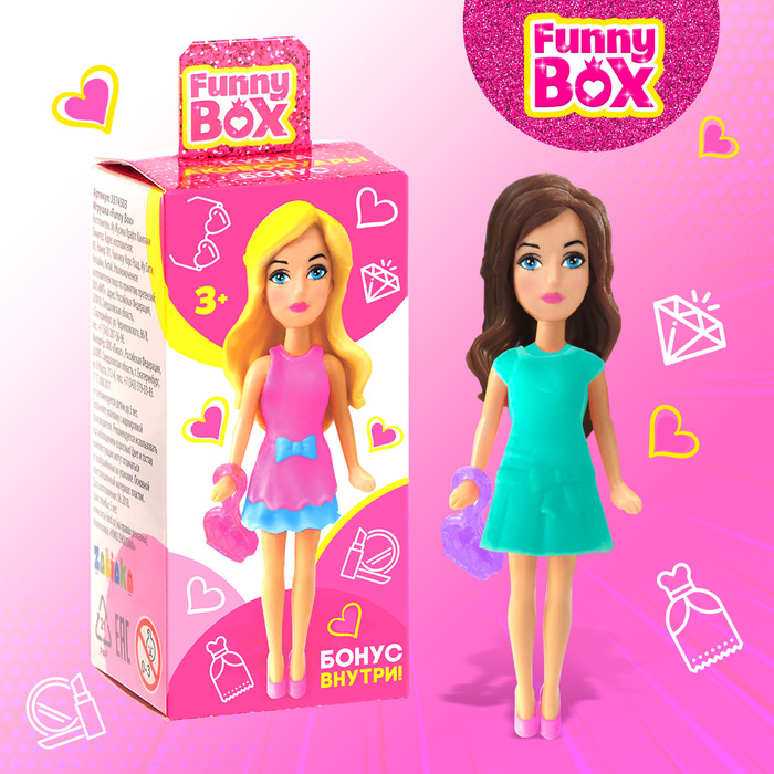 

Игровой набор Funny Box «Чудесные куколки»: карточка, фигурка, аксессуары