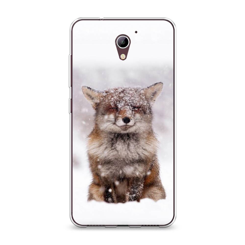 

Чехол на ZTE Blade A510 "Зимняя лиса", Белый;серый;коричневый, 130150-1