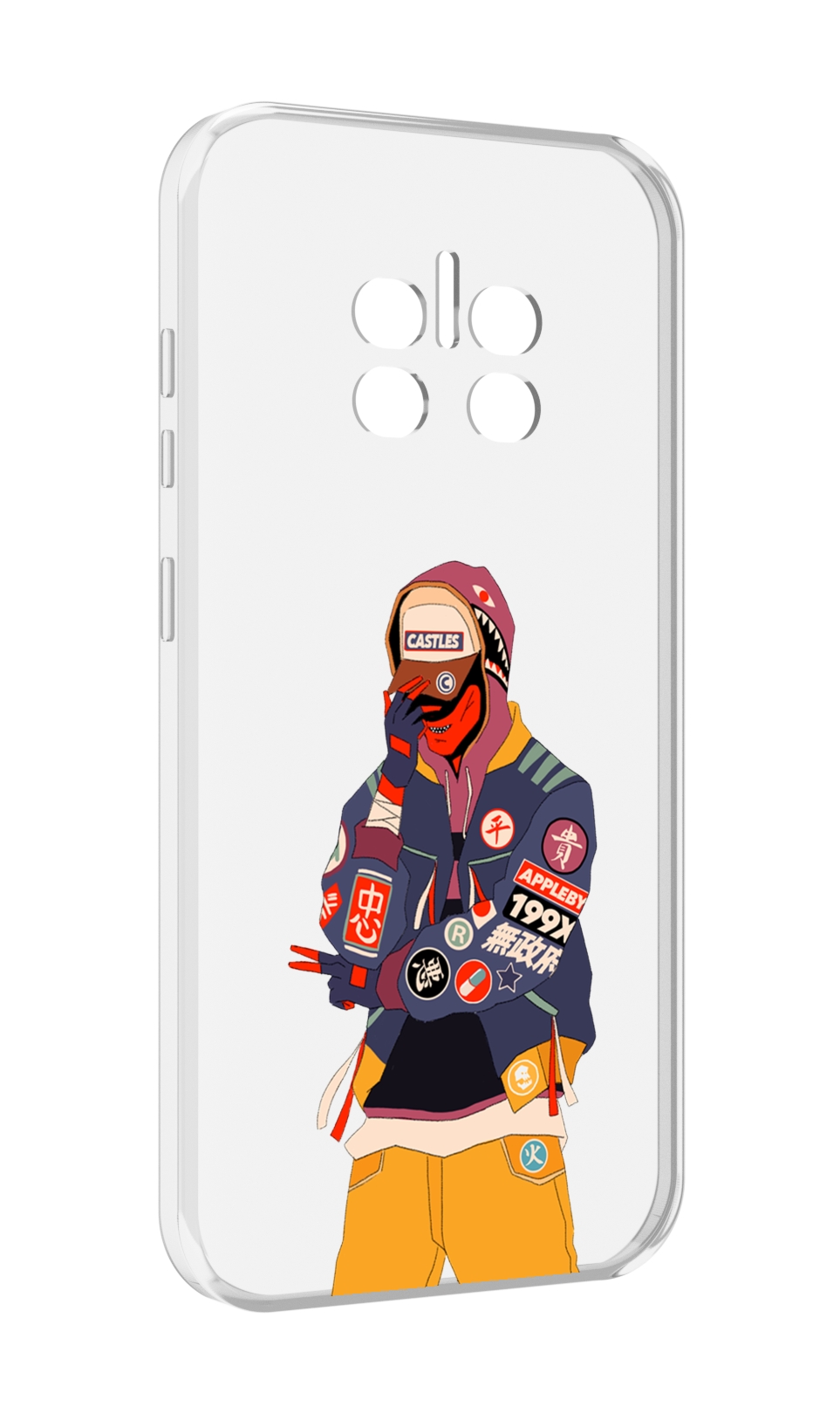 

Чехол MyPads модник для Doogee V11, Прозрачный, Tocco