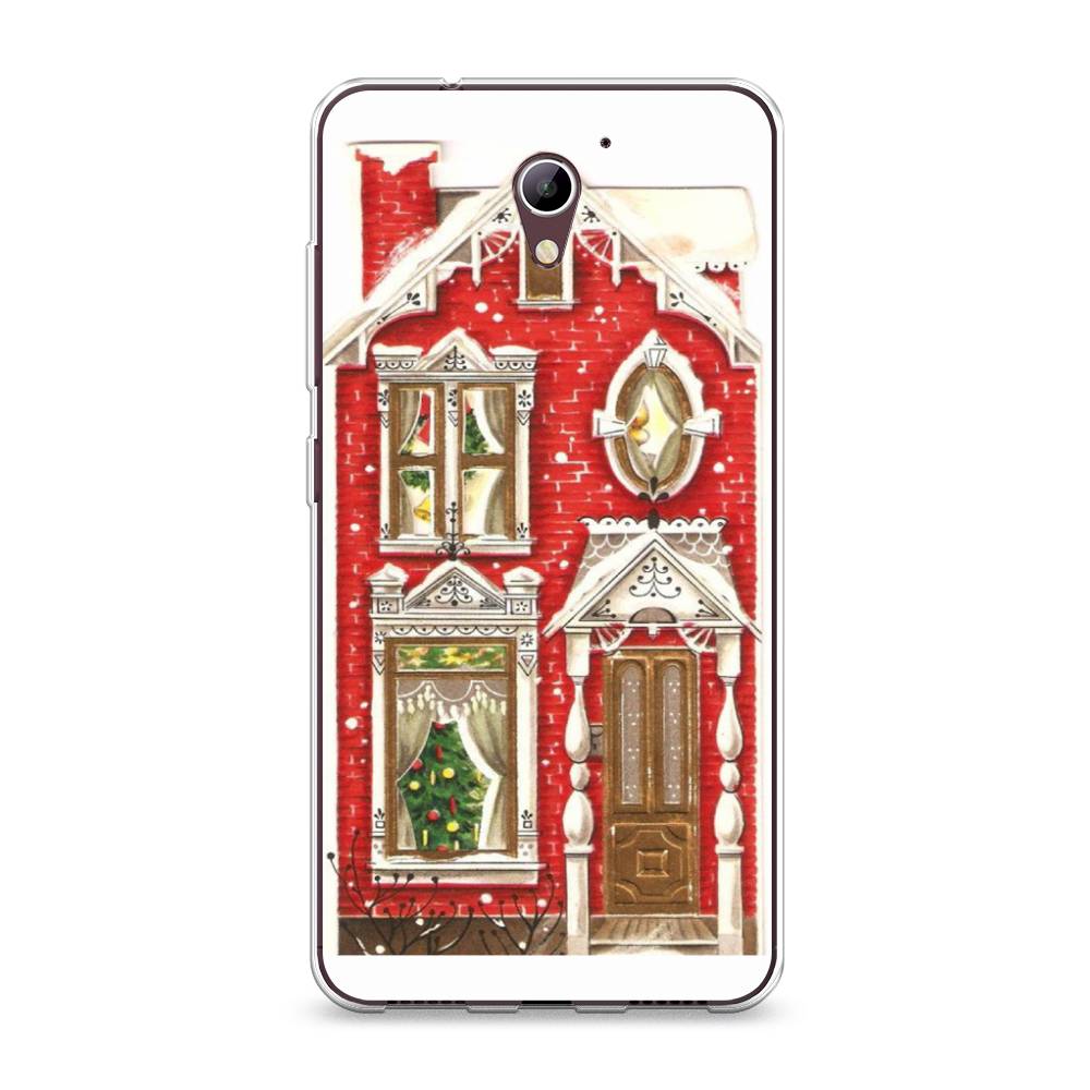 

Чехол на ZTE Blade A510 "Пряничный домик", Белый;красный;зеленый, 130150-5