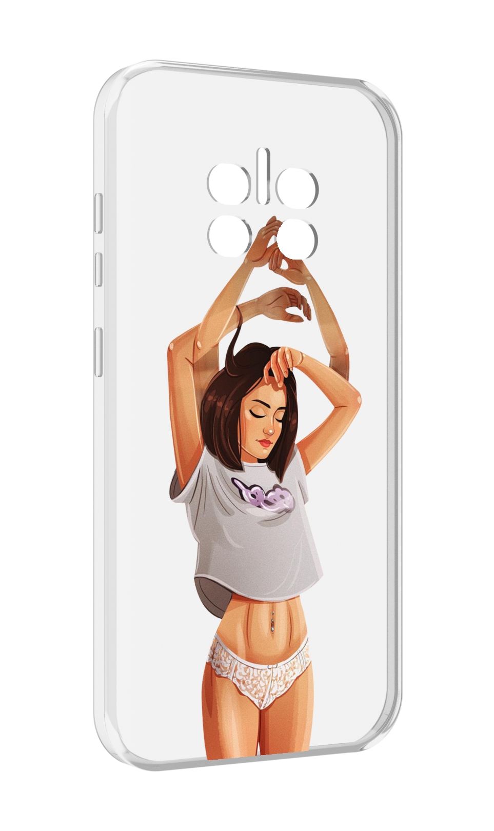 

Чехол MyPads много-рук женский для Doogee V11, Прозрачный, Tocco