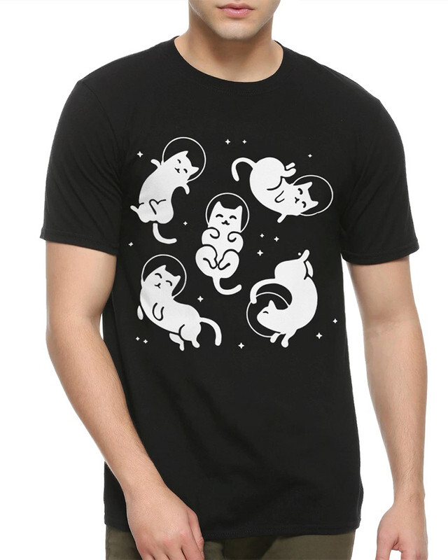 

Футболка мужская DreamShirts Studio Котики Космонавты SPC-210258b-2 черная L, Черный, Котики Космонавты SPC-210258b-2