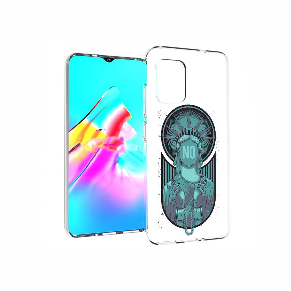 

Чехол MyPads Tocco для Asus Zenfone 8 статуя свободы зеленый, Прозрачный, Tocco