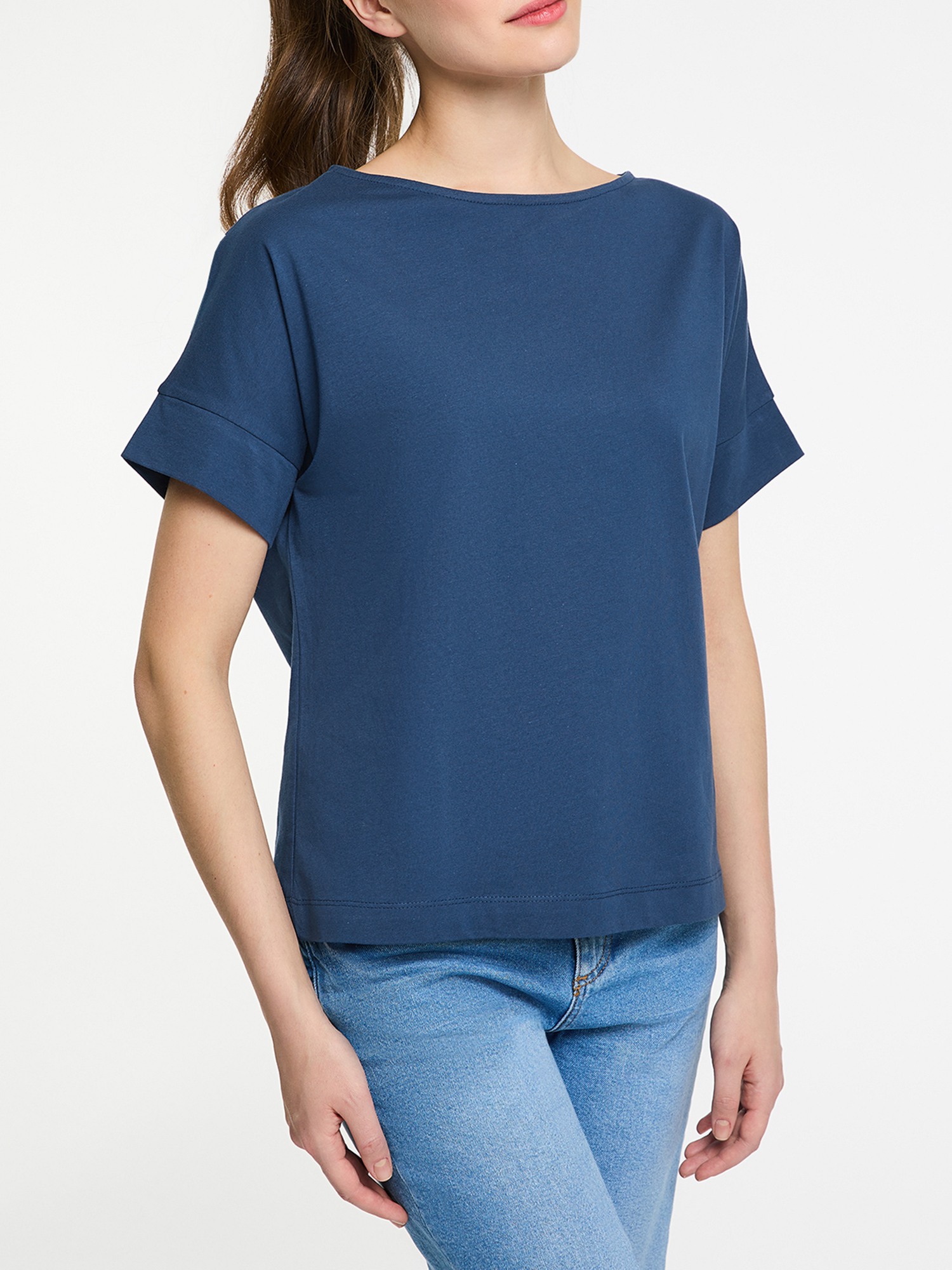 

Футболка женская oodji 14708028B синяя 2XL, 14708028B