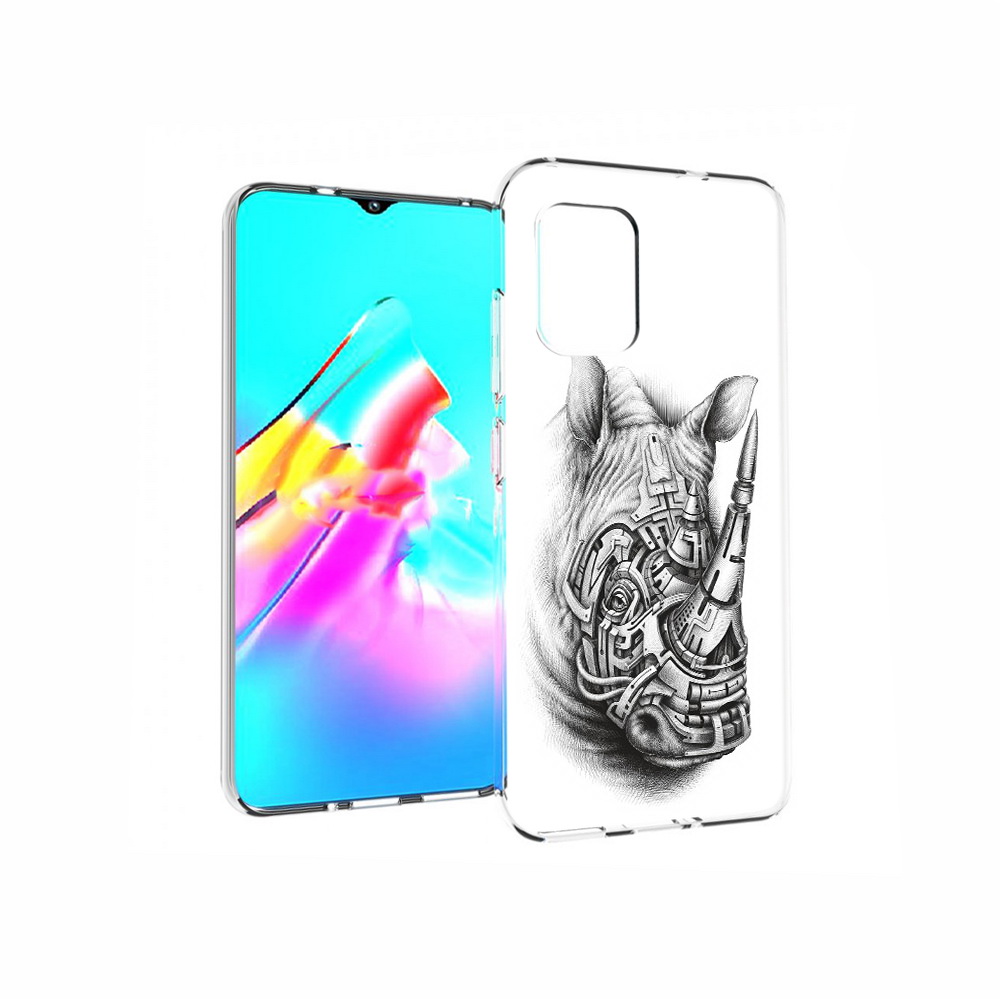 Чехол MyPads Tocco для Asus Zenfone 8 стальной носорог