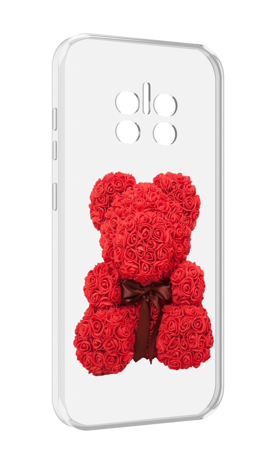 

Чехол MyPads мишка-из-розочек для Doogee V11, Прозрачный, Tocco
