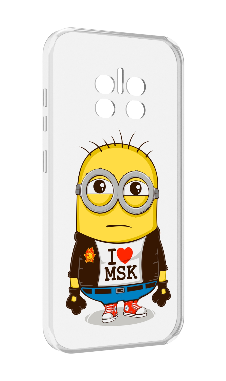 

Чехол MyPads миньон-я-люблю-Мск для Doogee V11, Прозрачный, Tocco