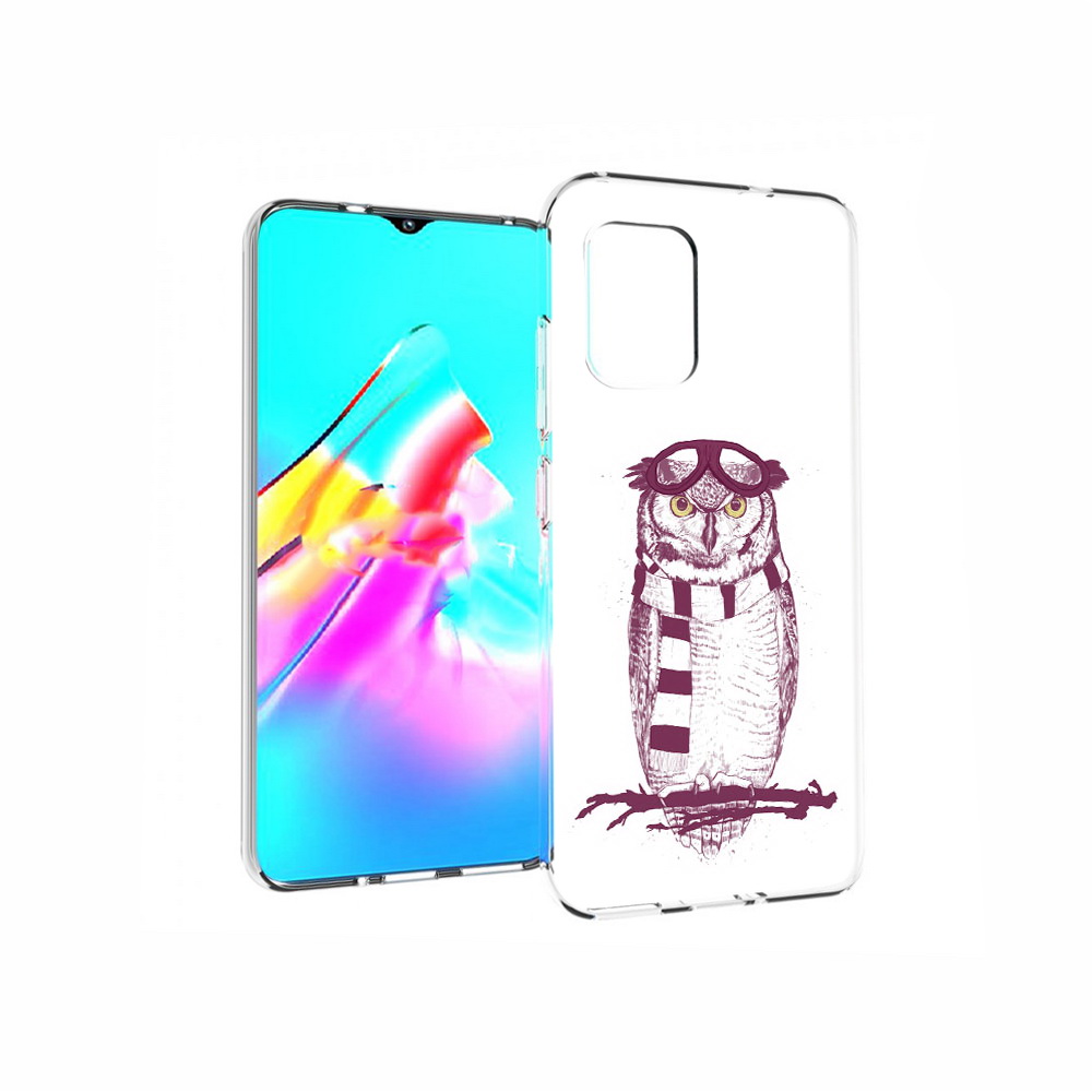 

Чехол MyPads Tocco для Asus Zenfone 8 сова-летчик, Прозрачный, Tocco