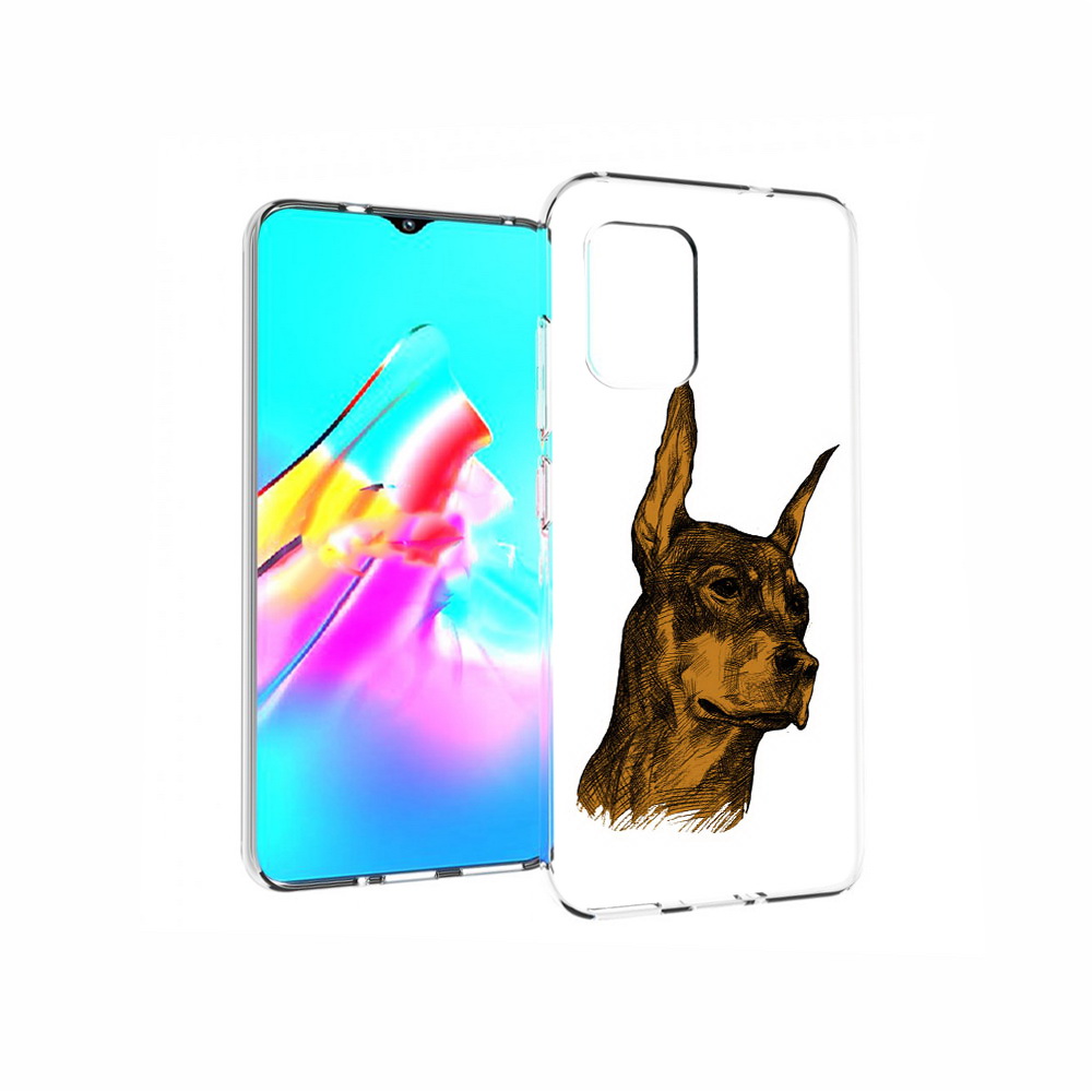 

Чехол MyPads Tocco для Asus Zenfone 8 скетч доберман, Прозрачный, Tocco