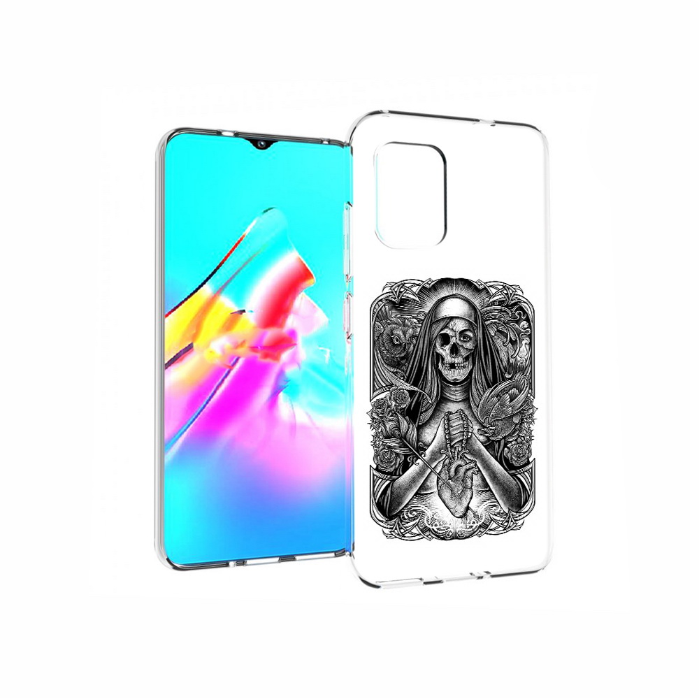 

Чехол MyPads Tocco для Asus Zenfone 8 скелет с сердцем, Прозрачный, Tocco