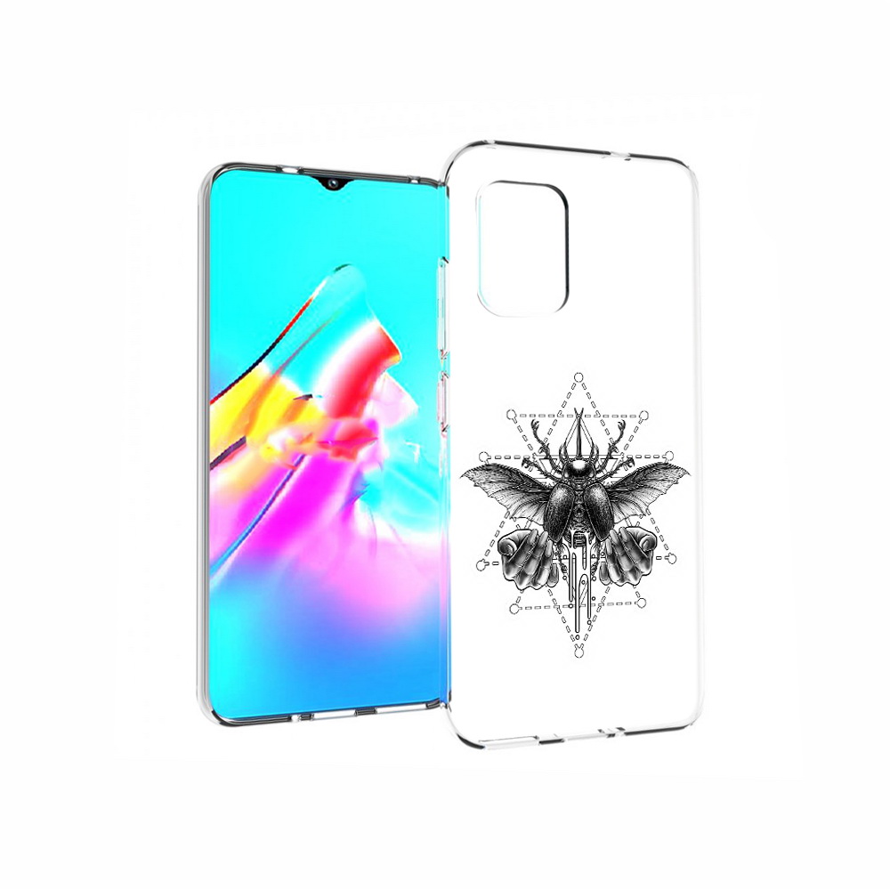 

Чехол MyPads Tocco для Asus Zenfone 8 скарабей, Прозрачный, Tocco