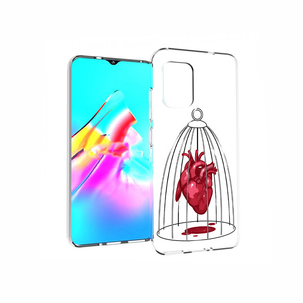 

Чехол MyPads Tocco для Asus Zenfone 8 сердце в клетке, Прозрачный, Tocco