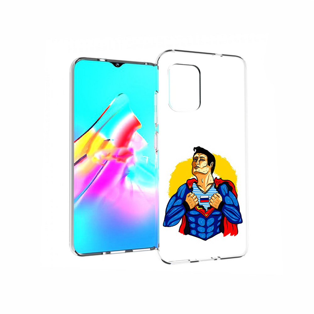 Чехол MyPads Tocco для Asus Zenfone 8 русский супермен