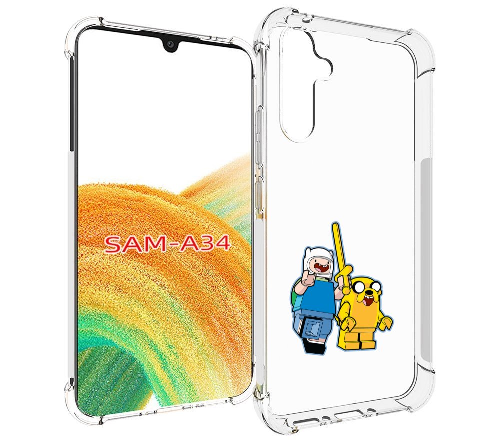

Чехол MyPads время приключений лего для Samsung Galaxy A34, Tocco