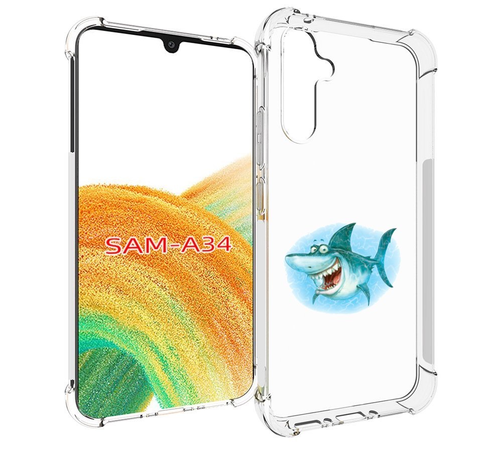 

Чехол MyPads веселая акула для Samsung Galaxy A34, Tocco