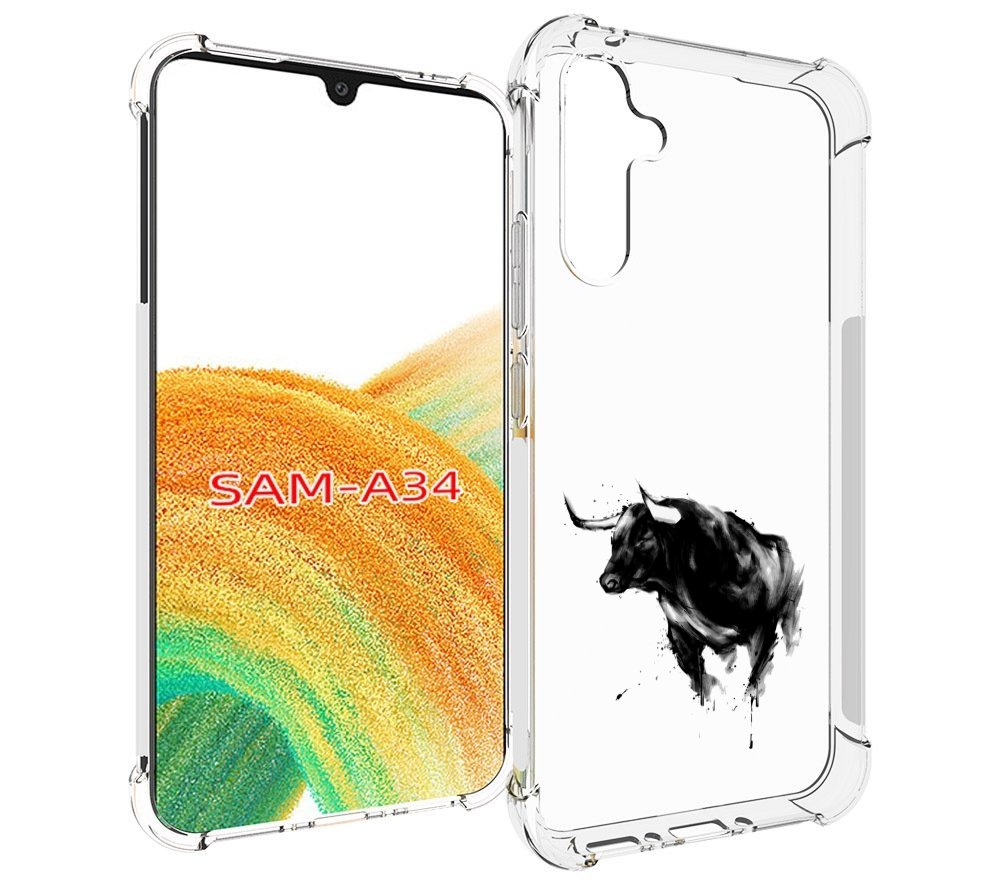 

Чехол MyPads бык для Samsung Galaxy A34, Tocco