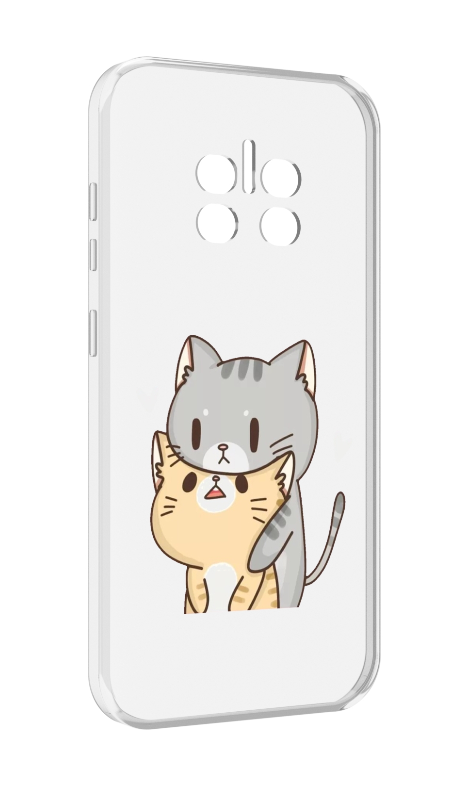 

Чехол MyPads любящие-коты для Doogee V11, Прозрачный, Tocco