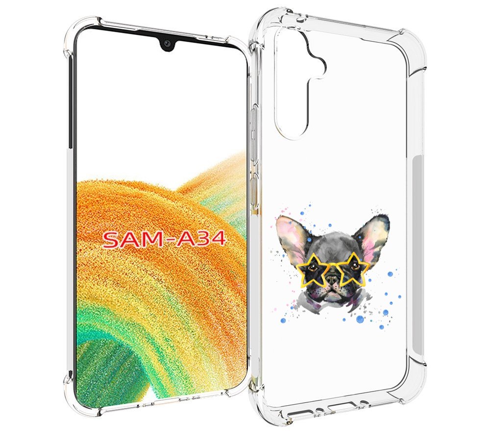 

Чехол MyPads буля в очках для Samsung Galaxy A34, Tocco